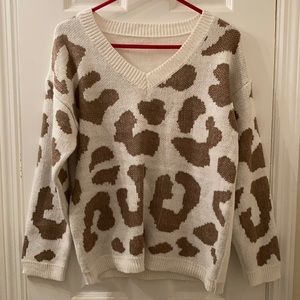 Animal print sweater
